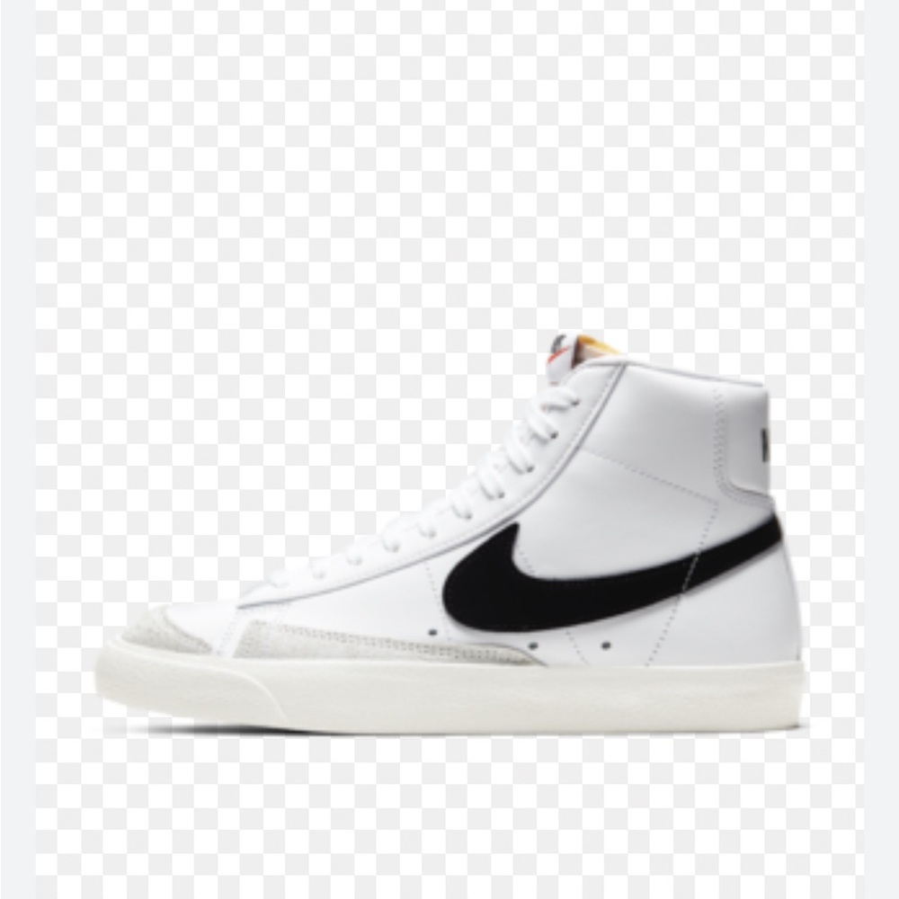Nike Men's White and Black High-Top Sneakers